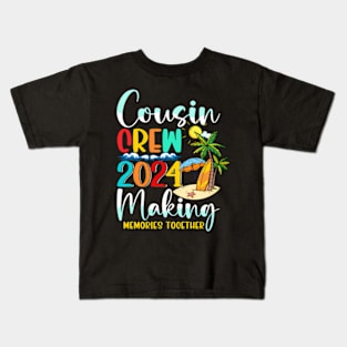 Cousin Crew 2024 Summer Vacation Beach Family Matching Kids T-Shirt